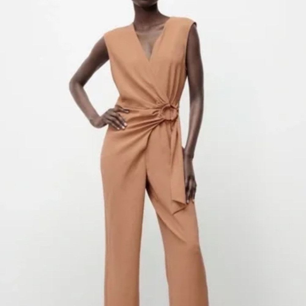 Elegant Zara wrap Jumpsuit with buckle